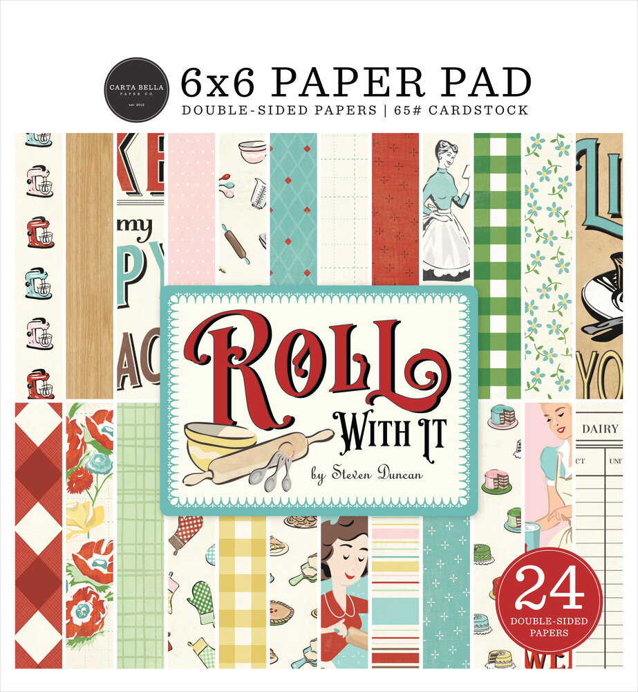 Roll with It - Paper Pad 15,2 x 15,2 cm von Carta - zum Schließen ins Bild klicken