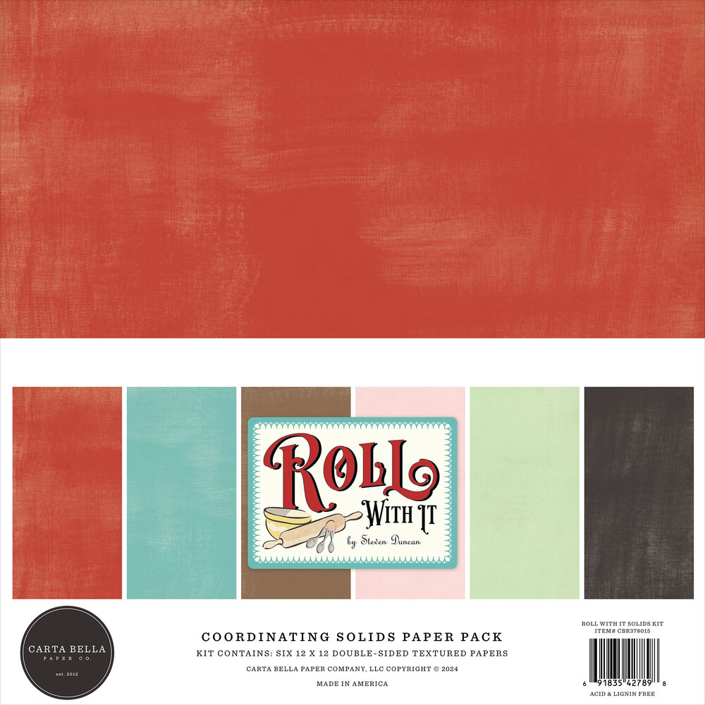 Roll with it - Solid Paper Pack von Carta Bella