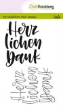 Handletter Herzlichen Dank - Clear Stamp Set