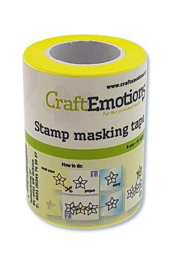 CraftEmotions Stamping Maskiertape 6 cm - 7,5 mete - zum Schließen ins Bild klicken