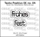 Crealies Texto Positivo "Frohes Fest"