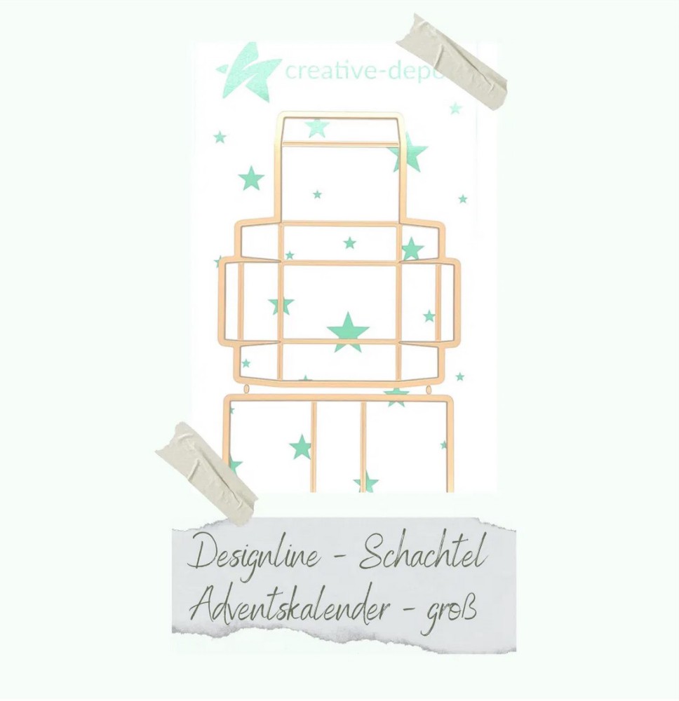 CD Die - Designlinie Schachtel Adventskalender gro