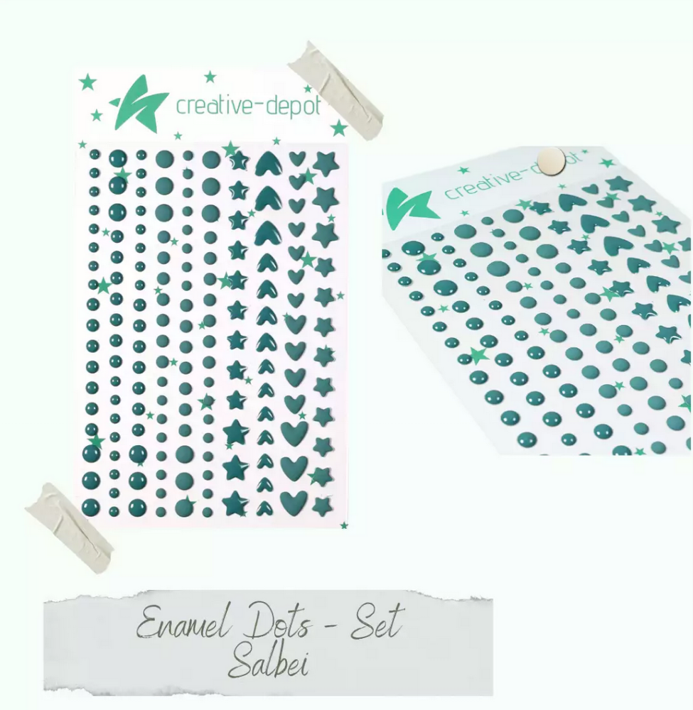 CD Enamel Dots - Salbei