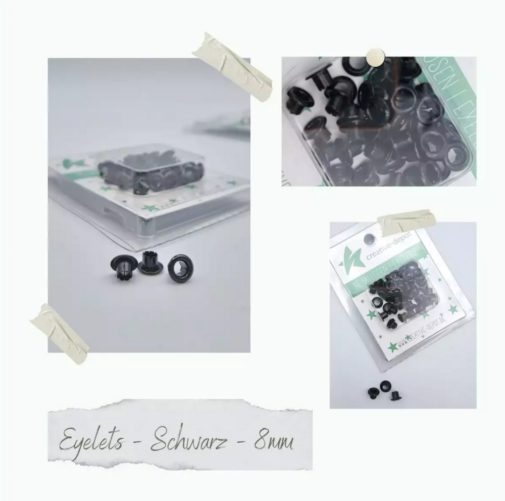 CD Eyelets - Schwarz - 40 Stück