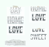 CD Designlinie - Home Sweet Home Worte groß
