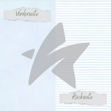 CD Designpapier babyblau Streifen und uni