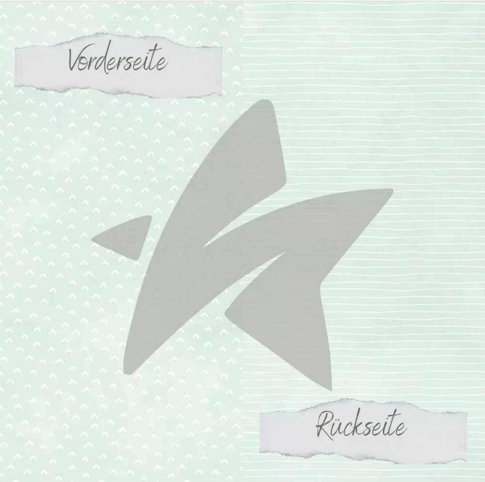 CD Designpapier Babymint Doodle Dächer und Streife