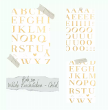 Rub-Ons Wilde Buchstaben gold von Creative Depot