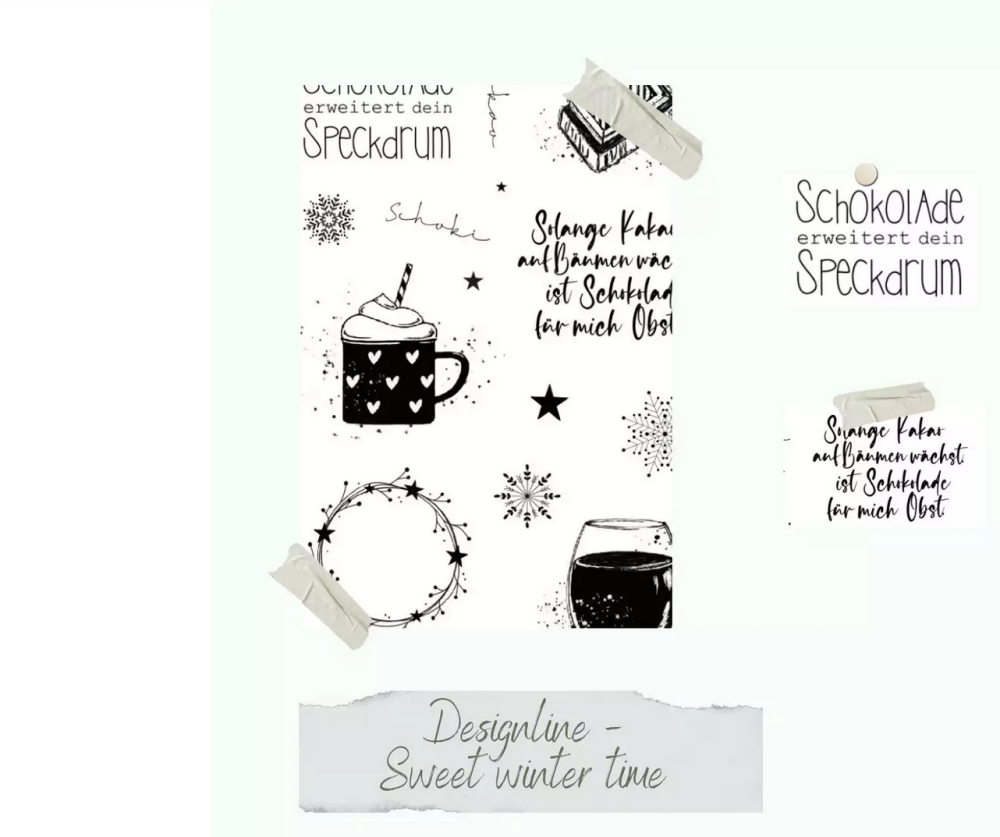 CD Stempelset - Sweet Wintertime - Designlinie - zum Schließen ins Bild klicken