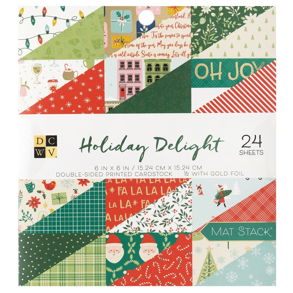 Holiday Delight - Paper Pad 15,2x15,2 von DCWV - zum Schließen ins Bild klicken