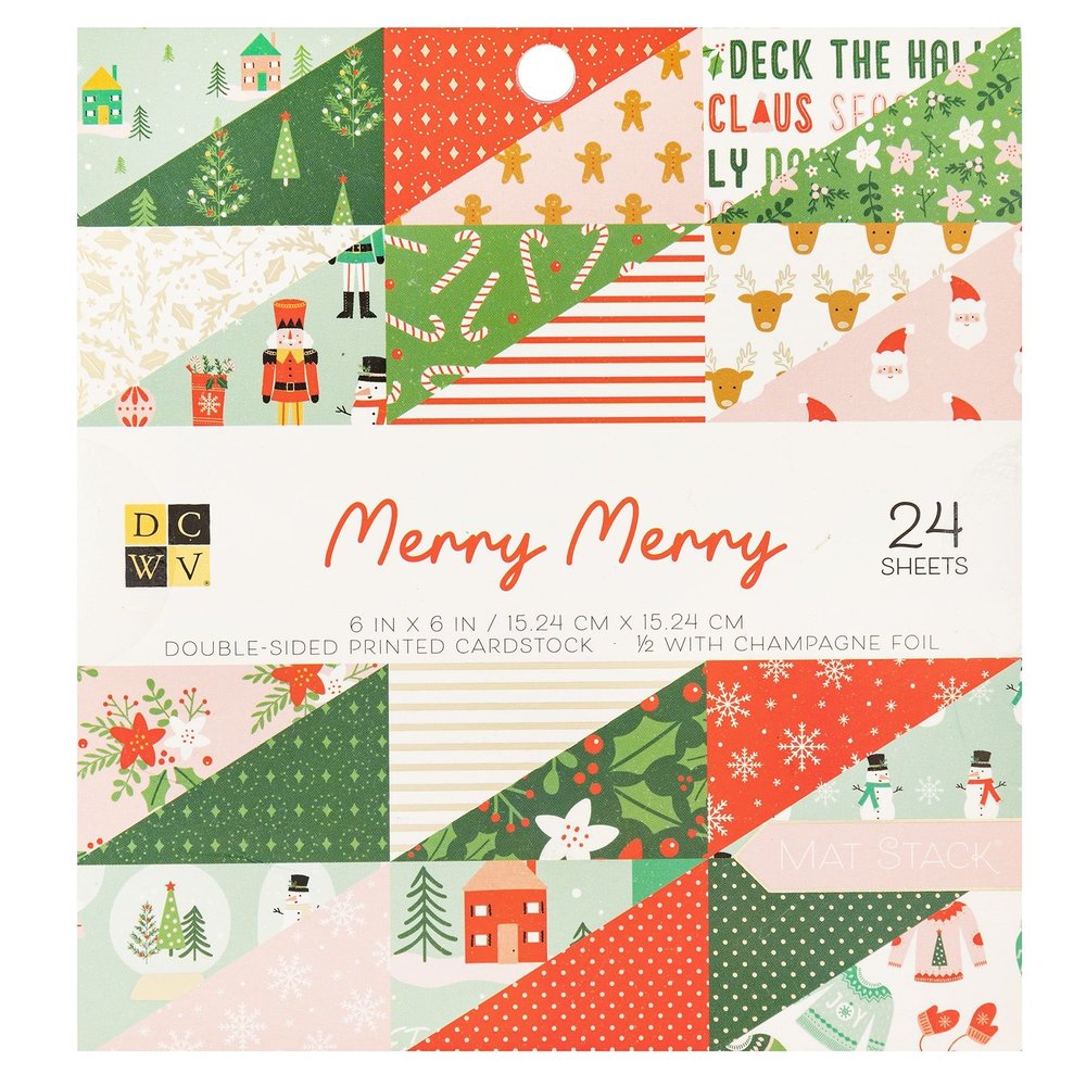 Merry Merry - Paper Pad 15,2x15,2 von DCWV - zum Schließen ins Bild klicken