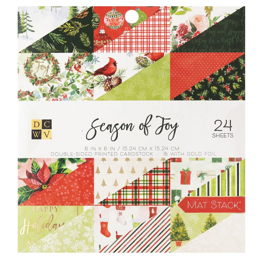 Season of Joy - Paper Pad 15,2x15,2 von DCWV - zum Schließen ins Bild klicken