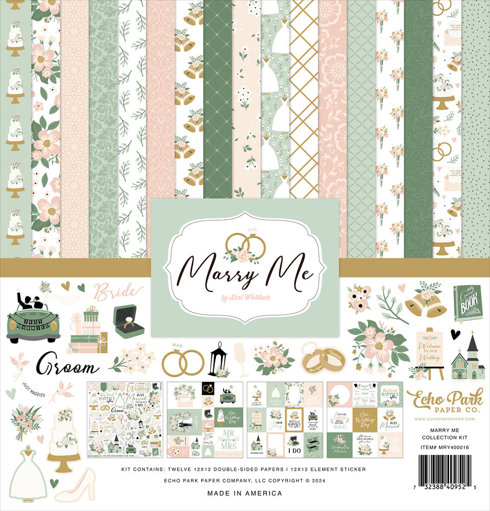 Marry Me Collection Kit von Echo Park - zum Schließen ins Bild klicken