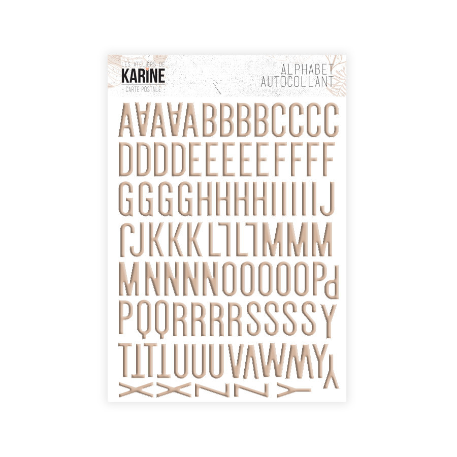 Carte Postale - Alphabet sable von Les Ateliers de - zum Schließen ins Bild klicken