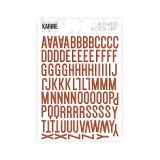 Family - Puffy Sticker Alphabet Terracotta von Les