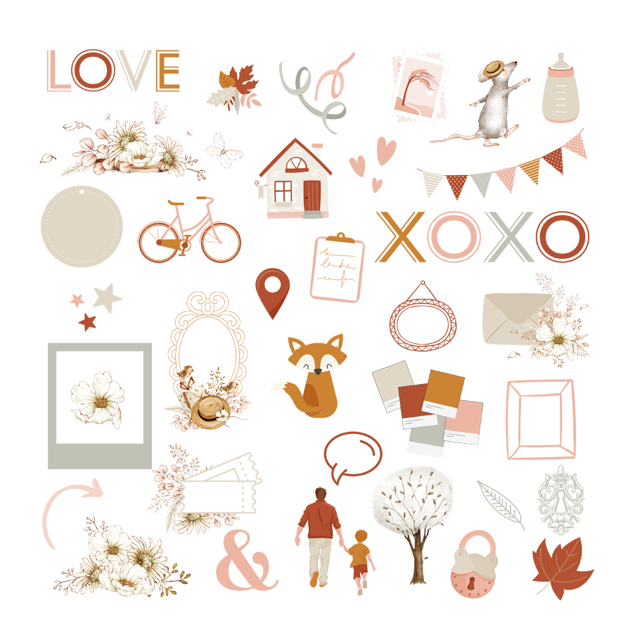 Family - Die Cuts transparent von Les Ateliers de