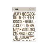 Nude & Wild - Puffy Sticker Alphabet Marron Glacé