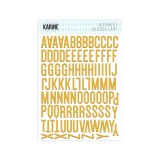 Sur le Fil - Puffy Sticker Alphabet Jaune Moutarde