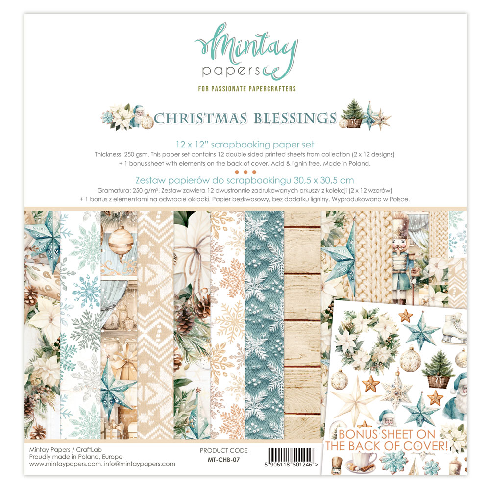 Christmas Blessings paper set 30,5x30,5 cm von Min