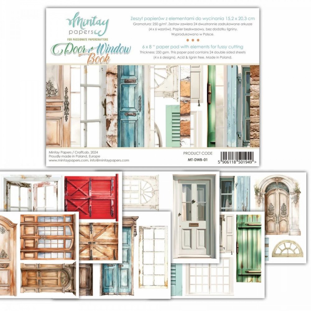 Door and Window Book Paper Pad 15,2x20,3 cm - zum Schließen ins Bild klicken