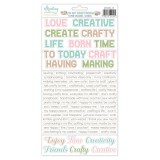 In my craftroom - Words Sticker