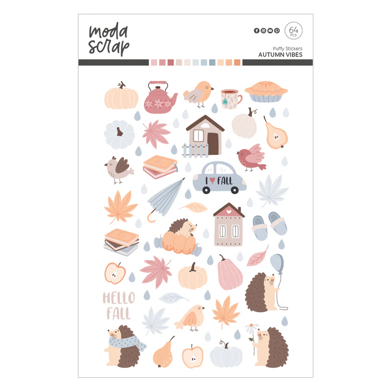 Autumn Vibes - Puffy Sticker von modascrap - zum Schließen ins Bild klicken