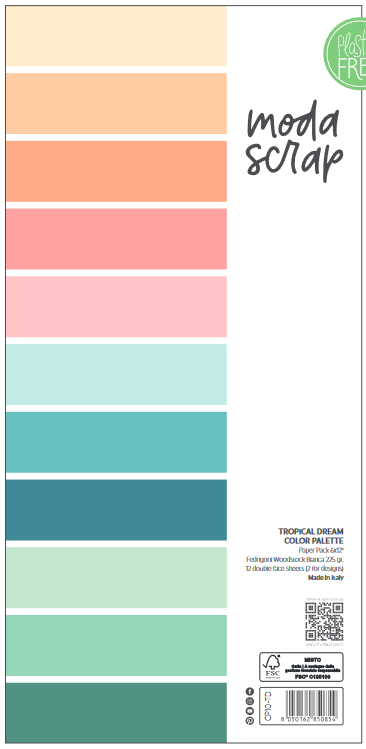 Tropical Dreams - Color Palette Pack 15,2x30,5 - zum Schließen ins Bild klicken