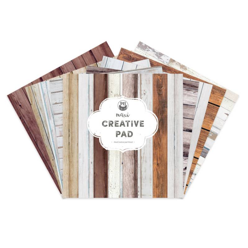 Wood - maxi creative paper pad 30,5x30,5 - zum Schließen ins Bild klicken