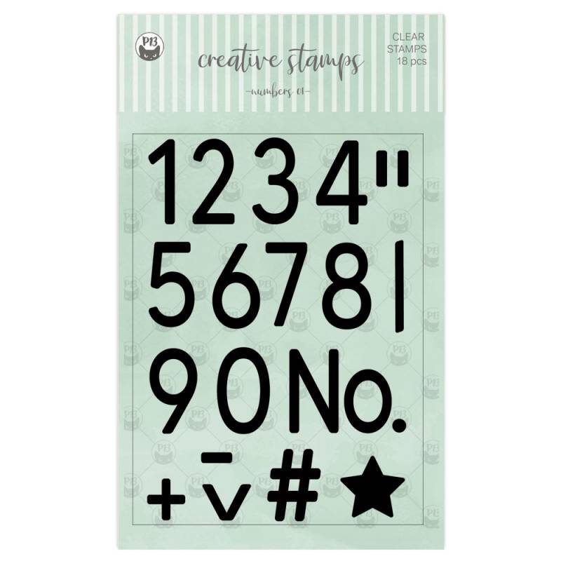 Clear Stamp Set Numbers 01 von P13