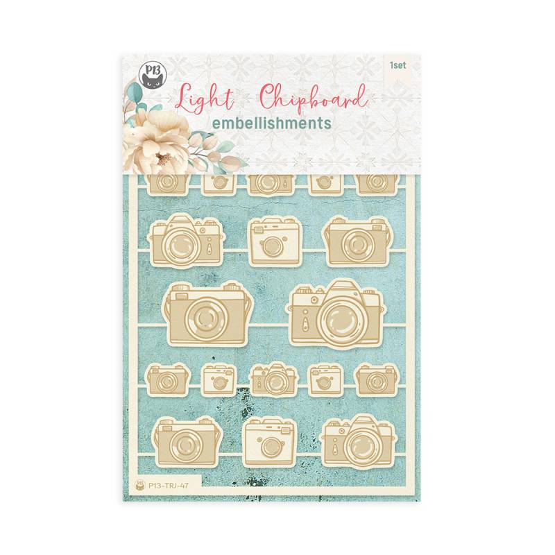 Light chipboard embellishments Travel Journal 04 - zum Schließen ins Bild klicken