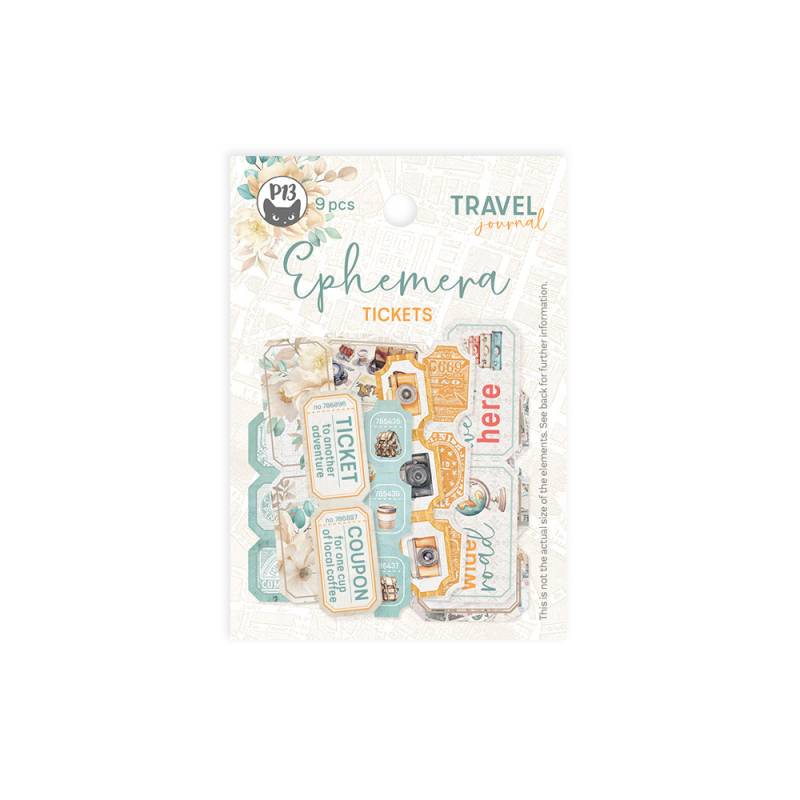 Travel Journal Ephemera Die Cuts Tickets