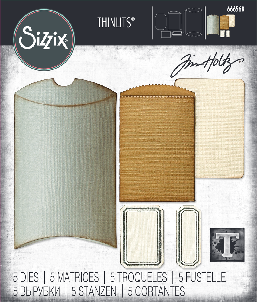 Sizzix Vault Pillow Box and Bag von Tim Holtz / Si