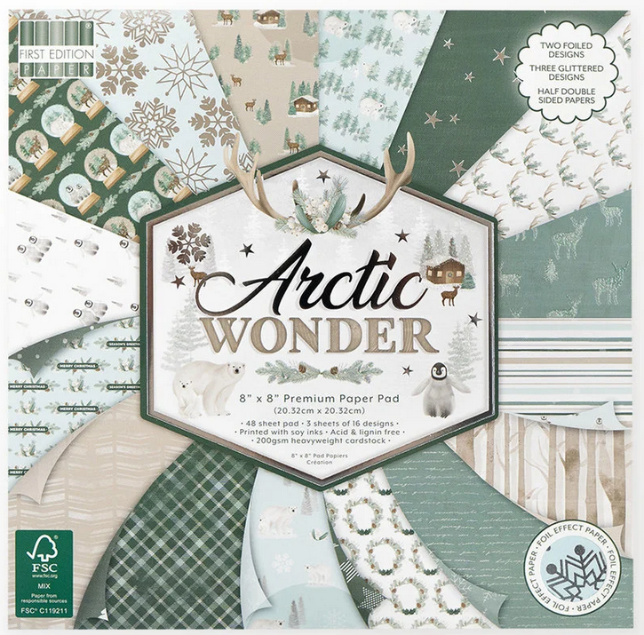 Arctic Wonder Paper Pad 20,3x20,3 cm von First Edi