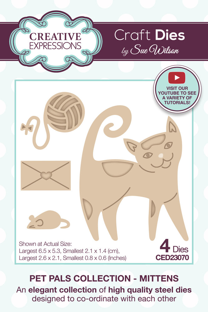 Pet Pal Craft Dies - Mittens von Creative Expressi