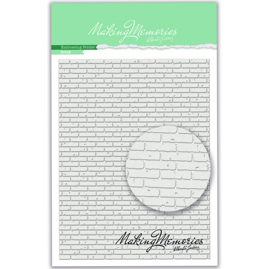 Embossing Folder - Brick / Mauer von Basic Créa - zum Schließen ins Bild klicken