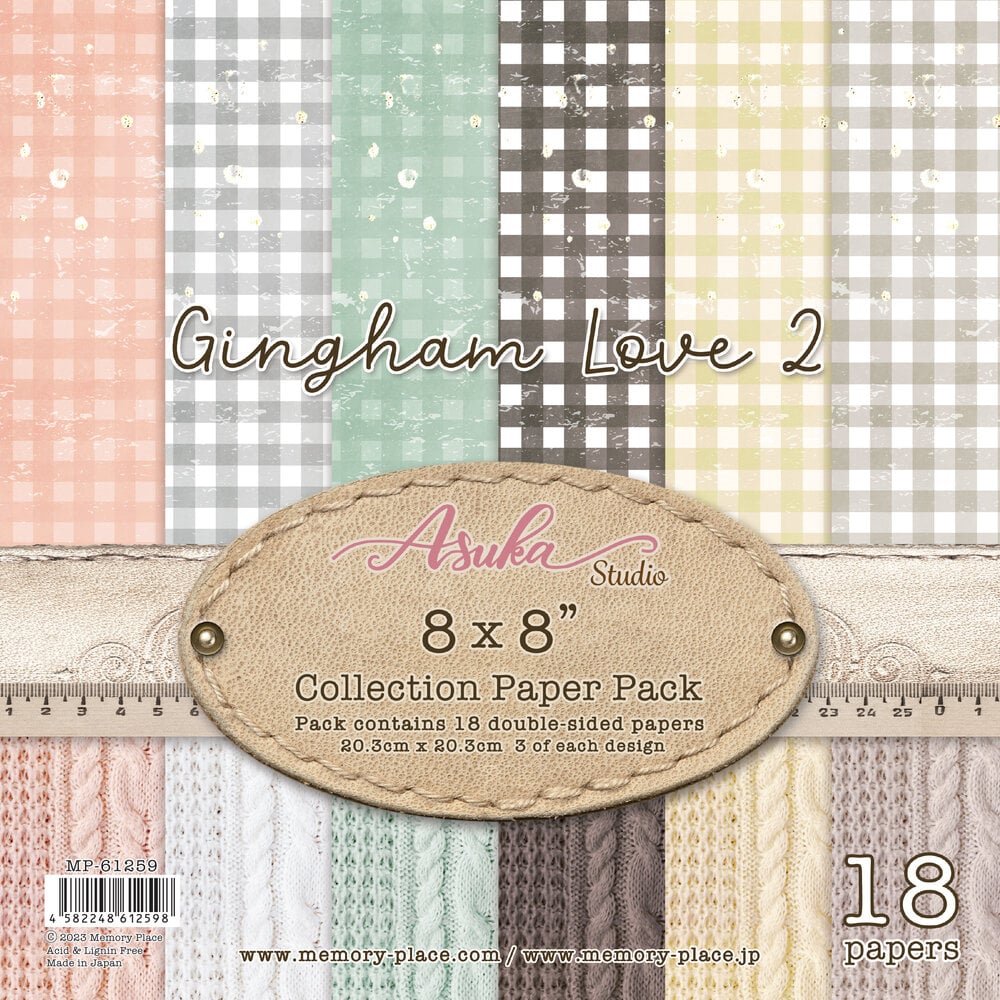 Gingham Love 2 Paper Pad 20,3 x 20,3 cm - zum Schließen ins Bild klicken