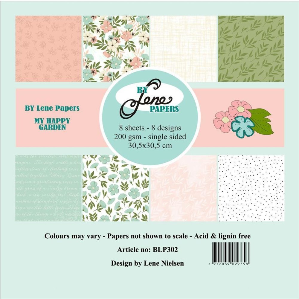 My Happy Garden Paper Pack von By Lene - zum Schließen ins Bild klicken