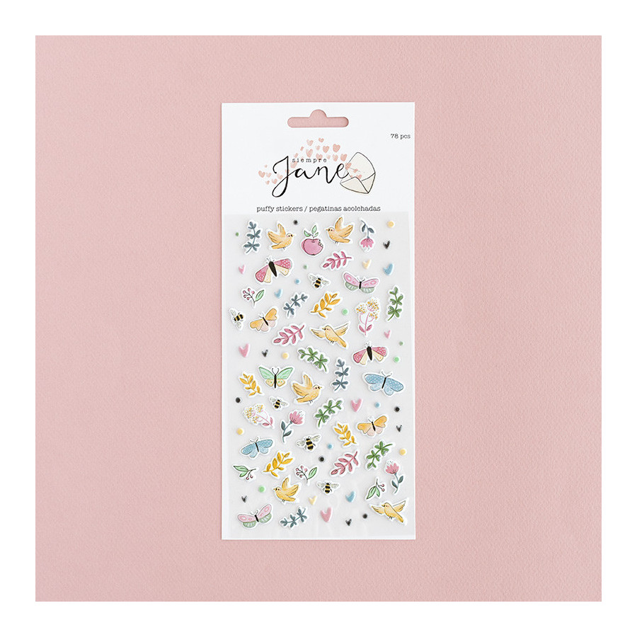 Siempre Jane - Puffy Sticker von BasicCrea - zum Schließen ins Bild klicken