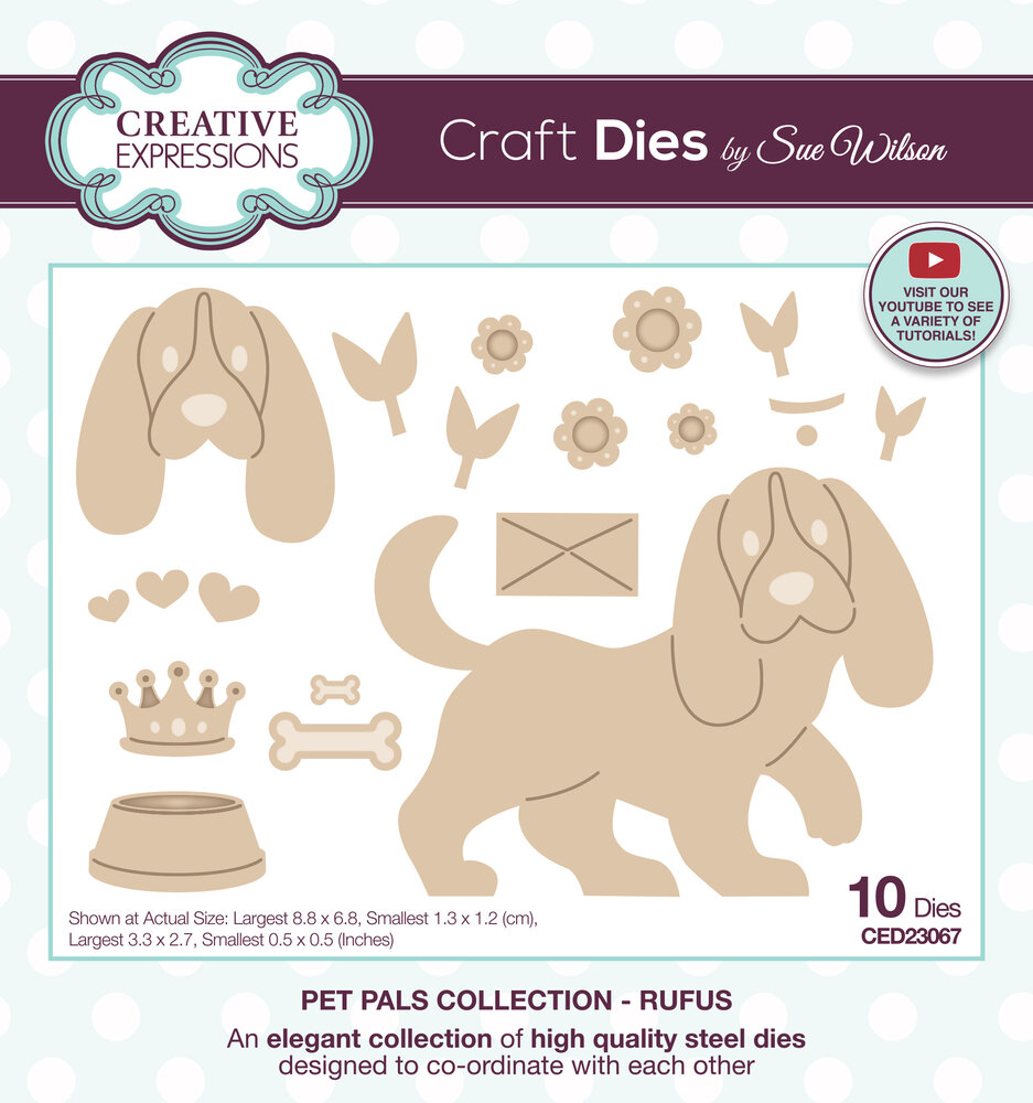 Pet Pal Craft Dies - Rufus von Creative Expressi - zum Schließen ins Bild klicken