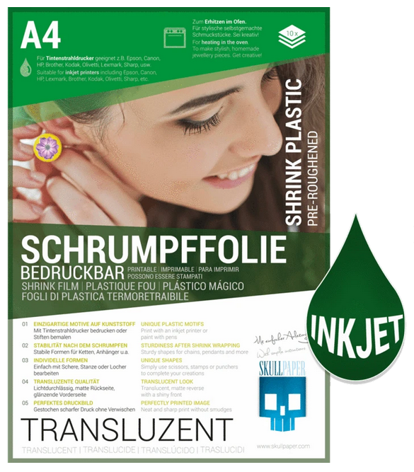 Schrumpffolie - transluzent inkjet Din A4