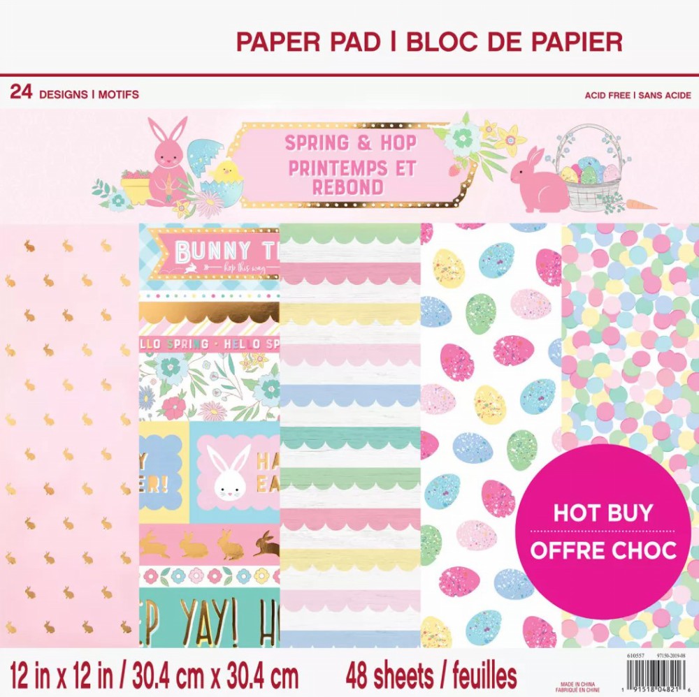 Spring & Hop - Paper Pad 30,5x30,5 cm