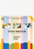 JeJe Folie sticky sheets A4 transparent 5 Bögen