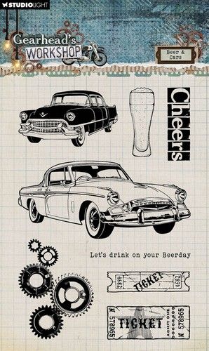 Studio Light Clear Stamps Beer & Cars - zum Schließen ins Bild klicken