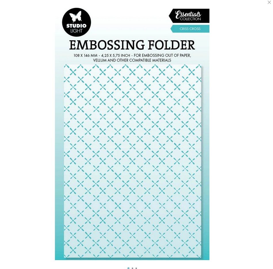 Embossing Folder - Criss Cross Studio Light