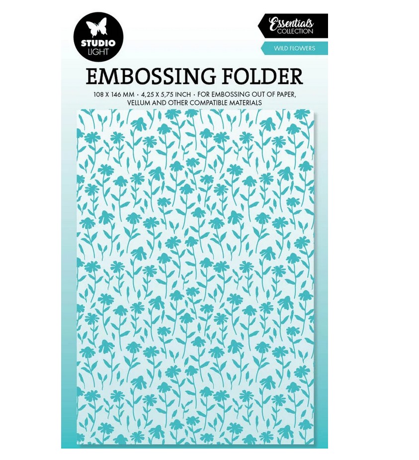 Embossing Folder - Wild Flowers Studio Light - zum Schließen ins Bild klicken