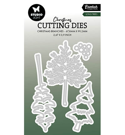 Studio Light Cutting Dies Christmas long trees no. - zum Schließen ins Bild klicken