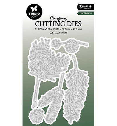 Studio Light Cutting Dies Christmas Pine Branch - zum Schließen ins Bild klicken