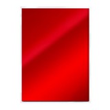 Tonic Studios mirror card - satin scarlet organza