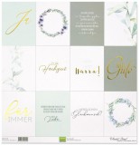 Papier Tags "Hochzeit" von Mundart Stempel 30,5x30